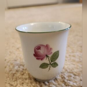 Royal Vienna Augarten Handpainted Porcelain Large Viennese Rose Beaker Vase